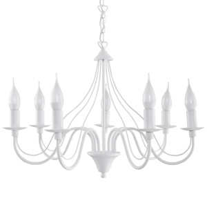 Candelabru 7 Minerwa Alb 60x60x80 cm