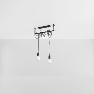 Candelabru Salamanca Negru 50x10x150 cm - Img 2