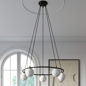 Candelabru Yoli Negru 80x80x98 cm - Img 7
