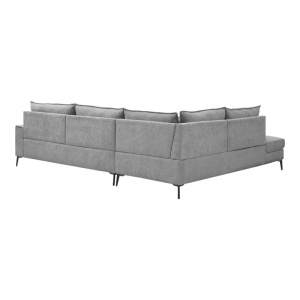 Coltar dreapta Zenqua, Gri, 291x233x90 cm - Img 6