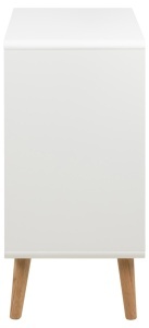 Comoda Lowell, Alb, 80x80x40 cm - Img 4