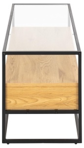 Comoda TV Randolf, Transparent, 45x120x40 cm - Img 7
