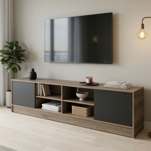 Comoda TV, Tivia, Sonoma, 35x180x41.5 cm