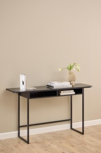 Consola Darlington, Negru, 77x140x40 cm - Img 2