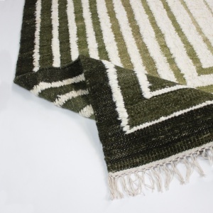 Covor Boucle Wool Frame Verde 160x230 cm - Img 2