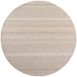 Covor rotund Desert etno V3 Bej 80x80 cm - Img 7