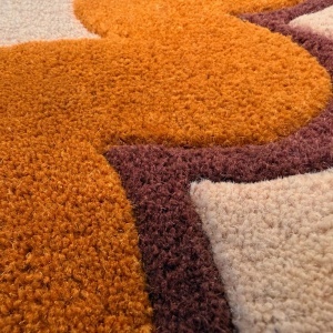 Covor Wiggle Wool Portocaliu 200x290 cm - Img 3