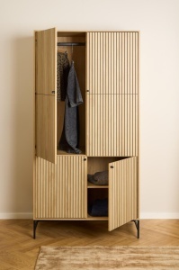 Dulap Albany, Natural, 200x99x60 cm - Img 2