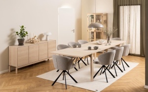 Dulap cu vitrina Linley, Alb, 180x80x40 cm - Img 3