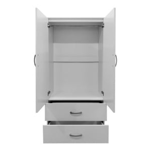 Dulap haine cu 2 usi si sertare Lego Alb 80x42x180 cm - Img 3