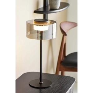 Lampa de masa Cholet, Negru, 20x20x45 cm - Img 3