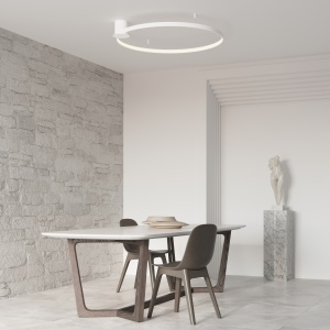 Lustra LED Rio Alb 4000K 110x118x12.5 cm - Img 14