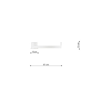 Lustra LED Rio Alb 4000K 55x62x12.5 cm - Img 6