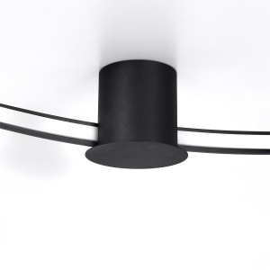 Lustra LED Rio Negru 3000K 55x62x12.5 cm - Img 4