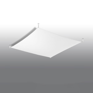 Lustra Luna Alb 3000K 140x140x15 cm - Img 2