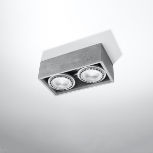 Lustra Quatro din beton Gri 27x14x9 cm - Img 2