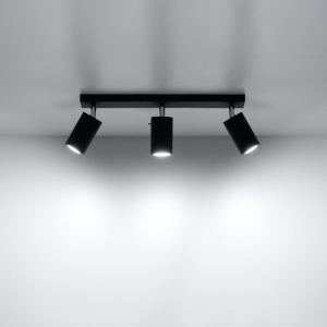 Lustra Ring Negru 45x6x16 cm - Img 3