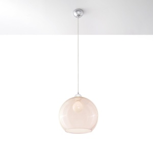 Lustra suspendata Ball Sampanie 30x30x120 cm - Img 2