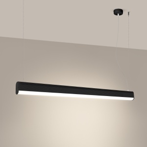 Lustra suspendata LED Farge Negru 3000K 120x8x150 cm - Img 3