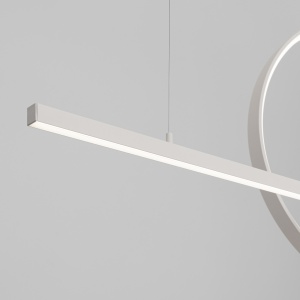 Lustra suspendata LED Glad Alb 4000K 120x20x212 cm - Img 5