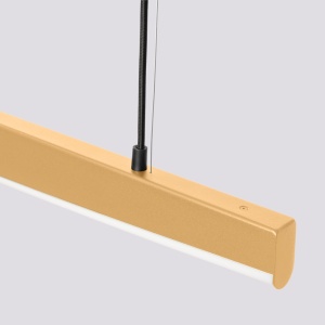 Lustra suspendata LED Jorun 120 Auriu 3000K 120x3x210 cm - Img 7