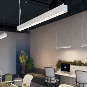 Lustra suspendata LED Pinne Alb 3000K 200x6x150 cm - Img 12