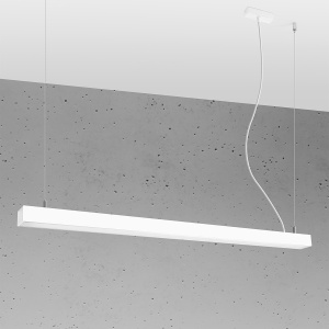 Lustra suspendata LED Pinne Alb 4000K 118x6x150 cm - Img 2