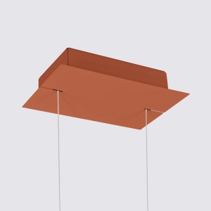 Lustra suspendata LED Rio 55 Rosu 3000K 55x16x150 cm - Img 8