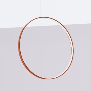 Lustra suspendata LED Rio 78 Rosu 3000K 78x16x150 cm - Img 2