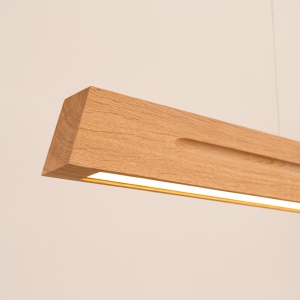 Lustra suspendata LED Skog Stejar 3000K 120x5.5x210 cm - Img 4