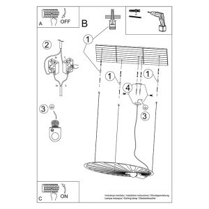 Lustra suspendata Lehdet Auriu 110x80x150 cm - Img 4