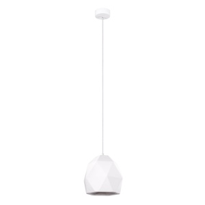Lustra suspendata Mint din ceramica Alb 20x20x125 cm