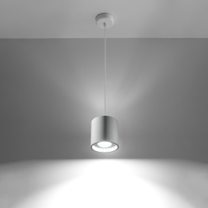 Lustra suspendata Orbis Alb 10x10x110 cm - Img 3