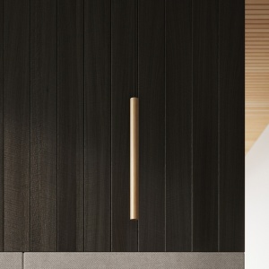 Lustra suspendata Pastelo din lemn, Natural 30x5x110 cm - Img 7