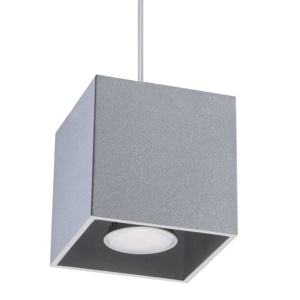 Lustra suspendata Quad Gri 10x10x110 cm