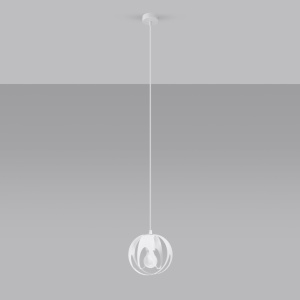 Lustra suspendata Tulos Alb 16x16x125 cm - Img 2