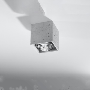 Lustra Valde din beton Gri 14x14x14 cm - Img 2