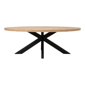 Masa de dining, Jenma, Negru, 100x200x76 cm - Img 3