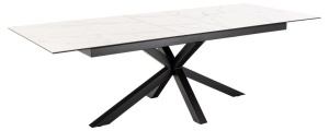 Masa dining Heaven, Alb, 76x240x100 cm - Img 8