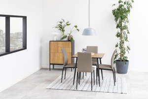 Masa dining Wilma, Natural, 75x80x80 cm