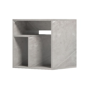 Masuta auxiliara, Doublo, Gri, 35x40x40 cm - Img 3