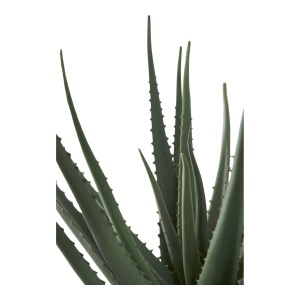 Planta artificiala decorativa Aloe Vera, Verde, 30.5x30.5x51 cm
