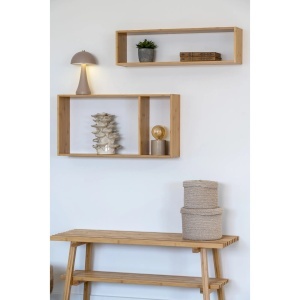 Raft de perete Ember, Natural, 15x70x35.5 cm