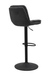 Scaun bar COLVILLE, Gri inchis, 55x94-110x47 cm - Img 3