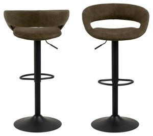 Scaun de bar Grace, Verde, 101x54.5x48.5 cm - Img 3