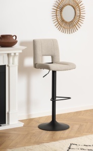 Scaun de bar Sylvia, Bej, 115x41.5x52 cm