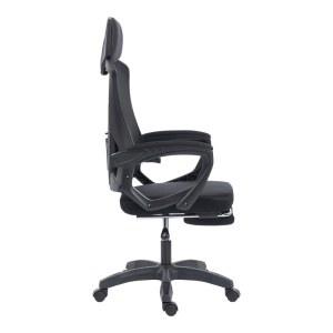 Scaun de birou, Meton, Negru, 60x48x128 cm - Img 4