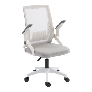 Scaun de birou, Penza, Alb, 58x48x102 cm - Img 3