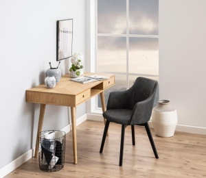 Scaun dining Bella, Gri, 80x62x59 cm - Img 2
