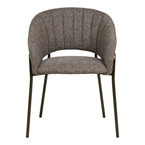 Scaun dining Costa, Gri inchis , 56x60x80 cm - Img 4